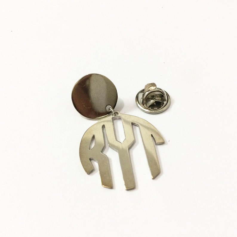 Monogram Tie Tack Tie Pin Lapel Pin Personalized Tie Tack Etsy