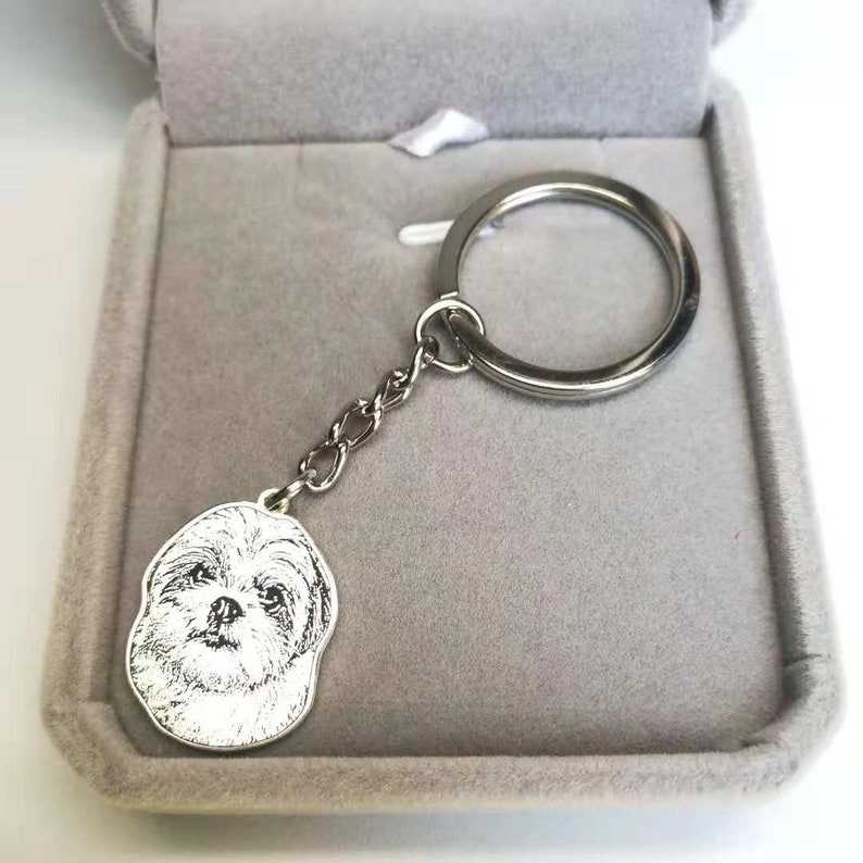 Hund Ketten Foto Schlüsselanhänger benutzerdefinierte Pet Etsy