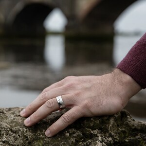 Handmade Silver River Thames London Ring London Jewellery River Ring Custom Wedding Band Landscape Jewellery Map Jewelry Thames image 2