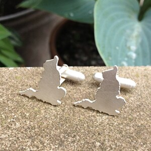 Handmade Silver England Cufflinks | Map Cufflinks | England Cufflinks | Map Jewellery | Groomsmen Gift | Best Man Cufflinks