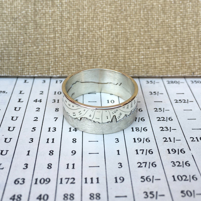 Personalised Silver City Skyline Ring Cityscape Ring Map Jewellery Skyline Ring City Lover Gift Unique Silver Ring image 7