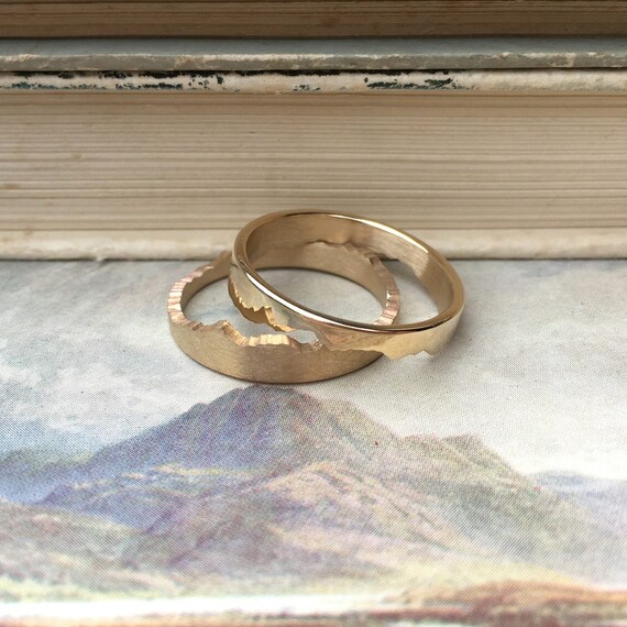 Gold mountain ring sale