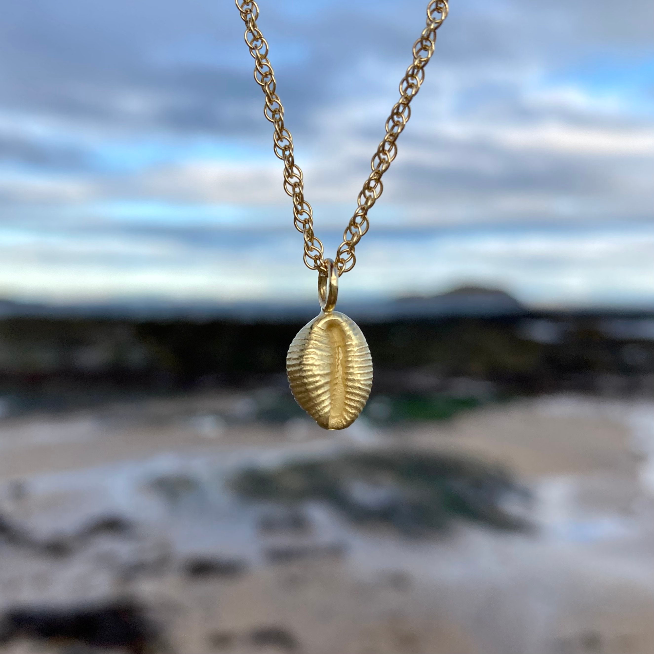 Gold Cowrie Necklace | West Bay