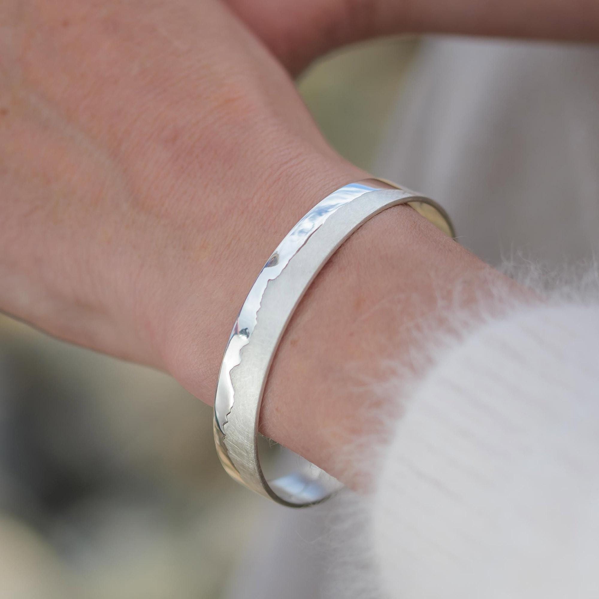 Bracciale Rigido Uomo In Argento 925 Treasure Bay – Larghezza 10 Mm, Peso 24,2 G, Design A Treccia, Taglia Unica Regolabile (17-21 Cm), Regalo In Confezione - 5