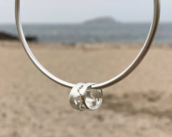 Scotland Coastline Hoop Bracelet