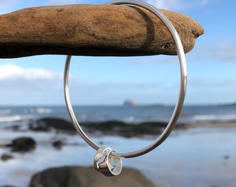 Map Bracelet | Personalised Silver Bracelet | Coastline Bangle | Charm Bracelet | Map Jewellery