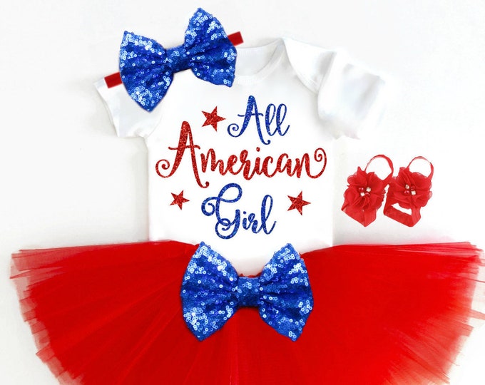 4th of July Outfit Baby Girl Memorial Day Outfit Baby Girl Etsy