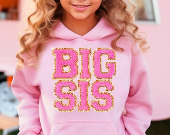 Big Sister Shirt, Toddler Big Sister Sweatshirt, Pregnancy Announcement Gift, Big Sis for Big Sister