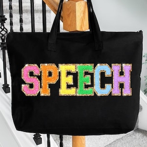 SPEECH Therapy Tote Bag, Speech Therapy Gift for SLP Bag Gifts for Speech Therapist Graduation Gifts Speech Pathology Bag Teacher Appreciati
