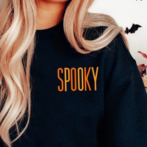 Vintage Halloween Crewneck Sweatshirt, Spooky Shirt, Retro Halloween POCKET Tee