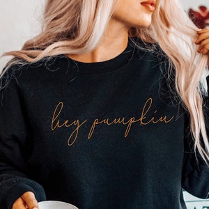 Fall Shirt for Women Thanksgiving Shirt, Hey Pumpkin Shirt, Thanksgiving Sweatshirt Cute Thanksgiving Sweater Pumpkin Sweatshirt Long Sleeve