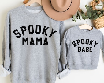 Matching Halloween Sweatshirts, Mommy and Me Halloween Sweaters