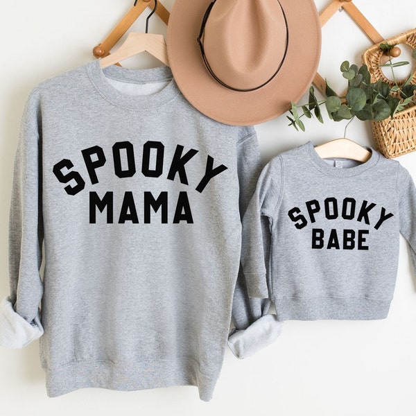 Matching Halloween Sweatshirts, Mommy and Me Halloween Sweaters