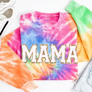 Embroidered MAMA Sweatshirt, Mothers Day Gift Personalized Mom Shirt Custom Mom Gift Birthday Gift for Mom, New Mom Shirt Baby Shower Gift