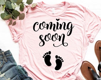 Pregnancy Announcement Shirt, Coming Soon Shirt, Baby Announcement Shirt, Pregnancy Reveal Shirts, Mommy to Be Shirt, New Mom Gift for Mom
