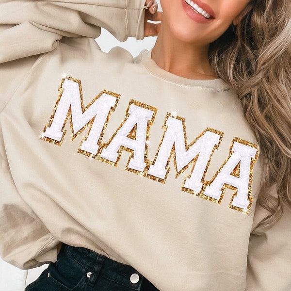 Embroidered MAMA Sweatshirt, Mothers Day Gift for Mom Gift from Kids, Birthday Gift for Mom, New Mom Shirt Mothers Day Gift for Mom