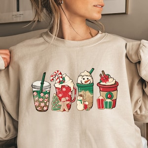 Christmas Sweatshirt, Funny Christmas Shirt, Preppy Christmas Crewneck, Vintage Christmas Sweater, Christmas Sweatshirts Sport Grey M Hoodie | Elvis