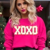 Pre-Order White HOHOHO MERRY CHRISTMAS Chenille Graphic Drop Shoulder Holiday Sweater