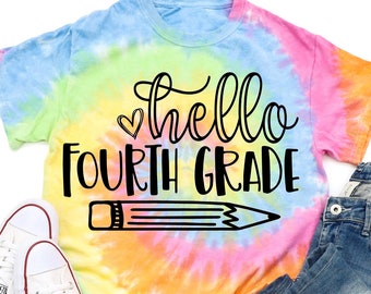 Back to School Shirt 4th Grade Shirt, First Day of School Shirt Fourth Grade Teacher Shirts Fourth Grade Shirt Back to School Teacher Gifts