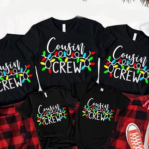 Cousin Crew Shirts Christmas, Cousin Shirts Matching Family Christmas Shirts Toddler Christmas Outfit Baby Christmas Outfit Christmas Crew