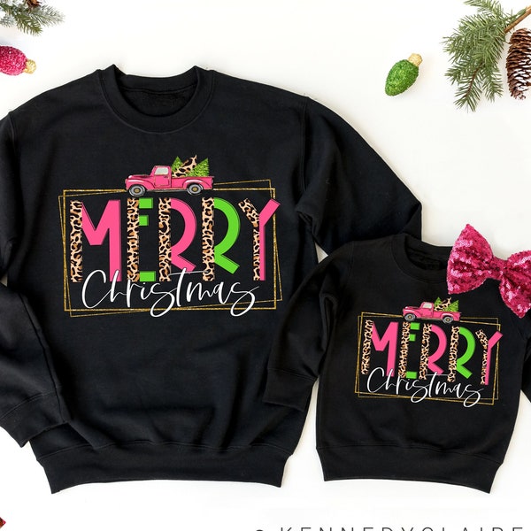 Christmas Sweatshirt, Mommy and Me Outfits Chistmas Crewneck, Baby Girl Christmas Sweater, Christmas Gifts for Mom and Daughter