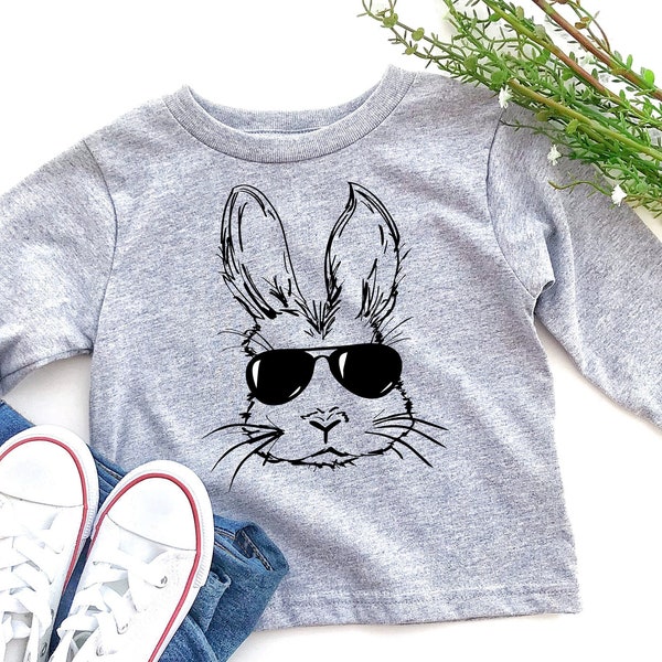 Easter Bunny Kids Shirt, Toddler Boy Easter Sweatshirt, Funny Easter Basket Stuffers for Boys,. Infants and Youth