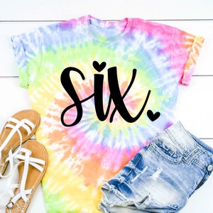 Six Birthday Shirt Girl, 6th Birthday TShirts, Six Year Old Birthday Girl Shirt, 6 Year old Birthday Gift, Sixth Birthday Gift