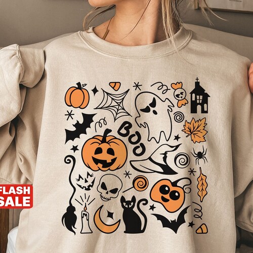 Vintage Halloween Sweatshirt Halloween 