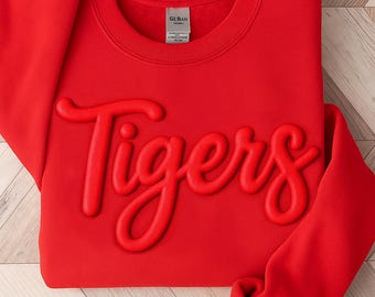 Custom Puff Print Team Name T-shirt Personalized Puff Writing For Companies, Embossed Mascot Shirt, Metallic Puff Print, Baseball Mom