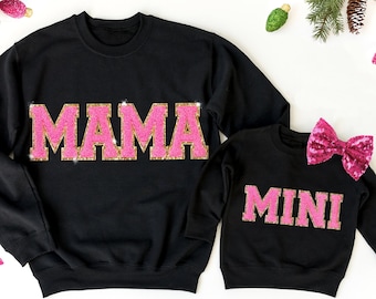 Embroidered MAMA Sweatshirt, Mothers Day Gift for Mother Daughter New Mom Gift from Daughter