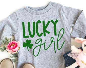 St Patricks Day Sweatshirt Toddler Girl, Happy St Patricks Day Shirt Girls Saint Patricks Day Outfit, Kids St Pattys Day Sweater