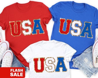Family 4th of July Shirt Women Toddlers Fourth of July USA Shirt 4th of July Outfit Patriotic Mommy and Me Outfits summer Olympics