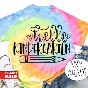 Kindergarten Shirt, Kindergarten Teacher Shirt, Back to School Shirt for Kids, First Day of School Tshirt Preschool Christmas Gift