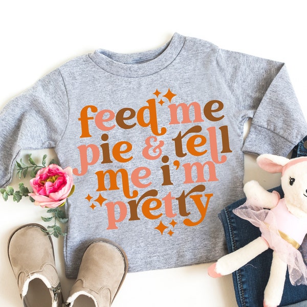 Funny Thanksgiving Shirt Girls, Baby Girl Thanksgiving Outfit, Fall Shirt, Thanksgiving Sweatshirt for Kids tops and tees