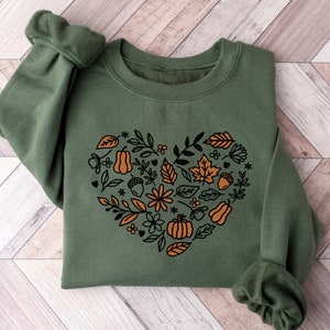 Cottagecore Fall Sweatshirt for Women, Vintage Thanksgiving Crewneck, Pumpkin Patch Shirt, Autumn Sweater Thanksgiving