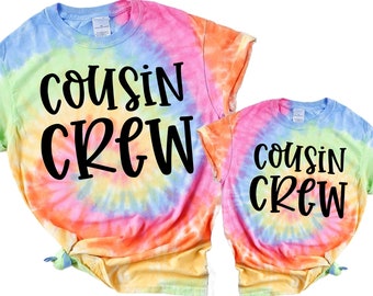 Cousin Crew Shirts for Kids, Big Cousin Shirts Matching Cousin TShirt, New to the Crazy Cousin Crew Shirt, Groovy Beach Cousin Era Vacation