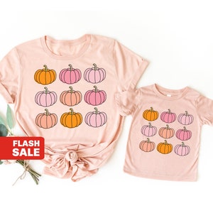 Pumpkin Halloween Shirt, Women Halloween Sweatshirt, Fall Mommy and Me Outfits Fall Pumpkin Shirt, Fall Shirts for Women Kids