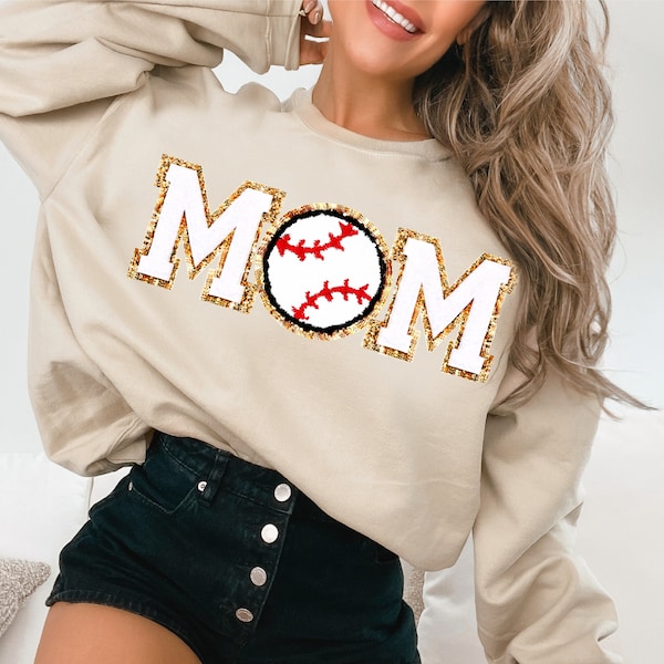 Custom Baseball Mom Sweatshirt, In My Baseball Mom Era Shirt, Sport Mom Shirt, Game Day Sweater Baseball Mom Gift for Baseball Mama Crewneck