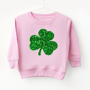 Glitter Shamrock Shirt Girls St Patricks Day Sweatshirt Toddler St Patricks Day Outfit Girl St Patricks Day Shirt Irish Shirt Lucky Shirt