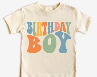 Birthday Boy Shirt, Boys Birthday Tee, Retro Birthday Tshirt Age on Back, 3rd 4th Birthday 9th Birthday Dude t shirt 11th ANY AGE