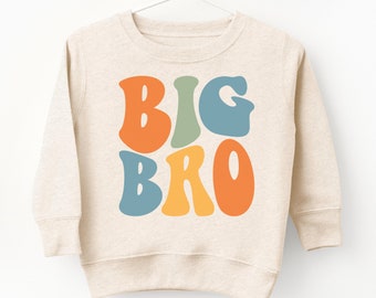 Retro Big Brother Shirt, Big Brother Sweatshirt, New Big Brother Gift, Promoted to Big Brother Announcement Big Brother Gift Big Bro