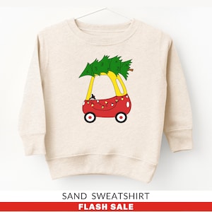 Toddler Christmas Tree Sweatshirt, Funny Christmas Shirt Toddler Christmas Outfit Baby Boy Holiday Sweater for Kids Christmas Gift Boy