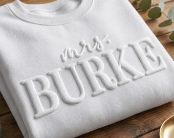 Sudadera personalizada con relieve "Futura Sra.", Sudadera personalizada para la Sra., Regalo para la futura novia, Regalo de compromiso, Regalo para despedida de soltera, Sudadera para la nueva Sra.