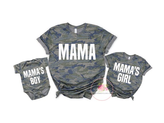 Matching Shirts Mom Camo Tee Boy Camo 