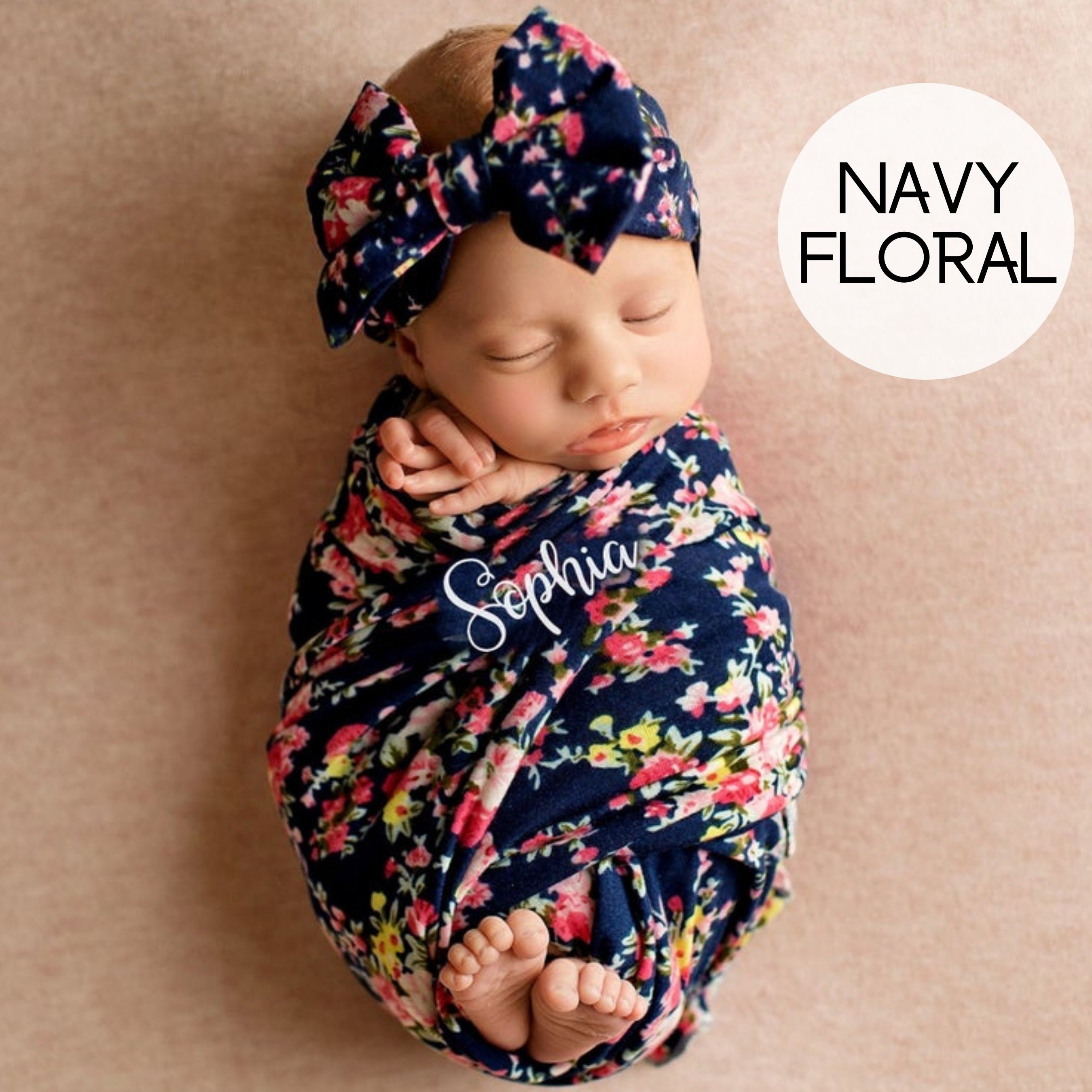 monogrammed swaddle blanket