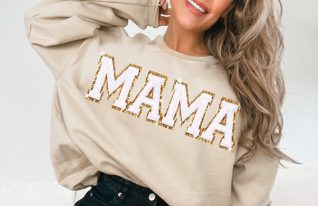 Embroidered MAMA Sweatshirt, Gifts for Mom Gift for Her, Birthday Gift ...