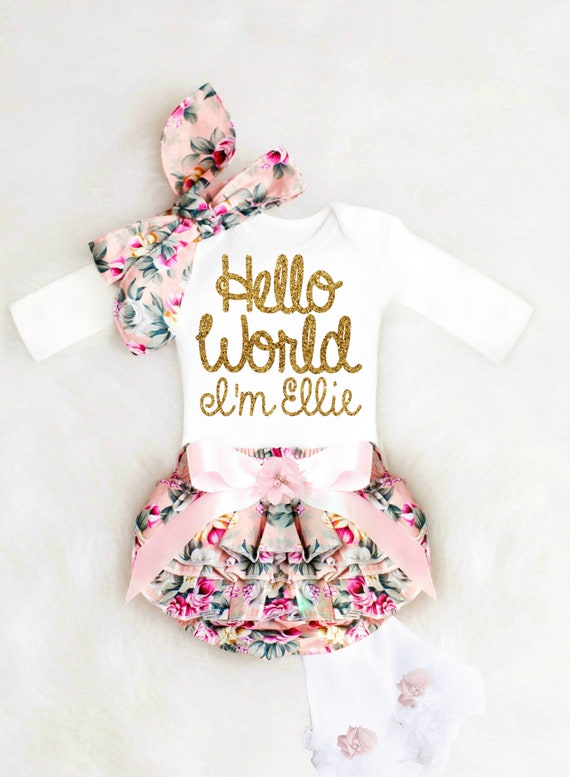 newborn girl coming home outfit fall