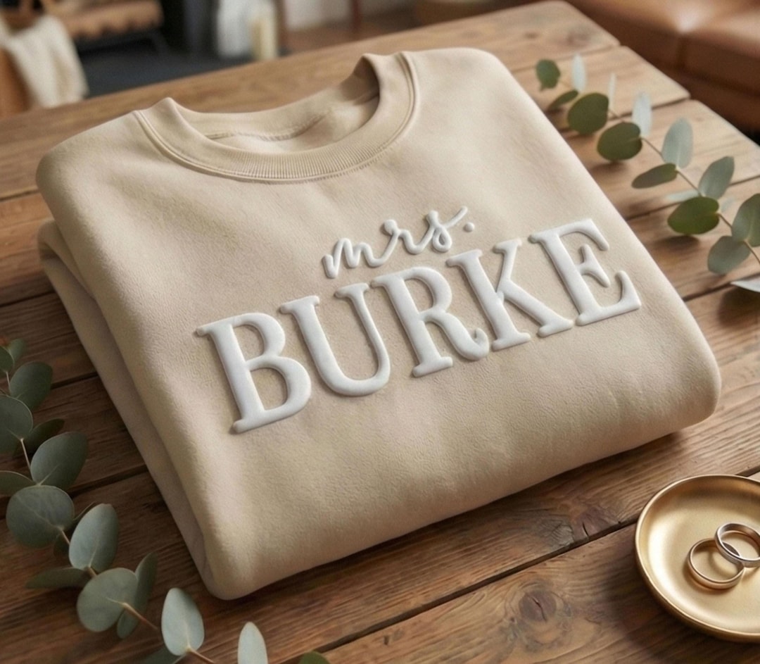 Personalized Future Mrs Sweatshirt, Custom Embroidered Bride Gift, Newlywed Crewneck, Wedding Day Sweater