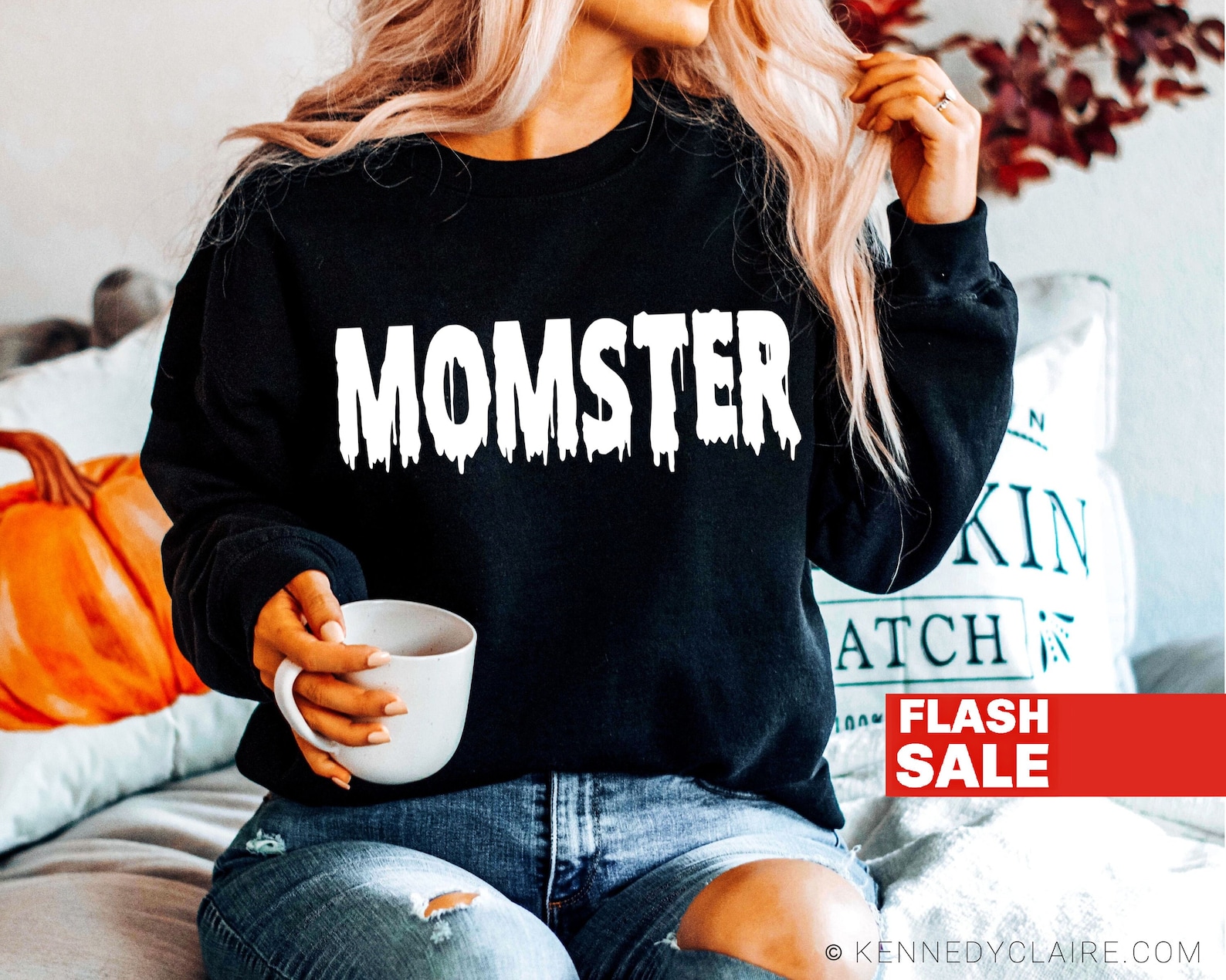 Momster Halloween Sweatshirt Halloween Sweater Halloween - Etsy