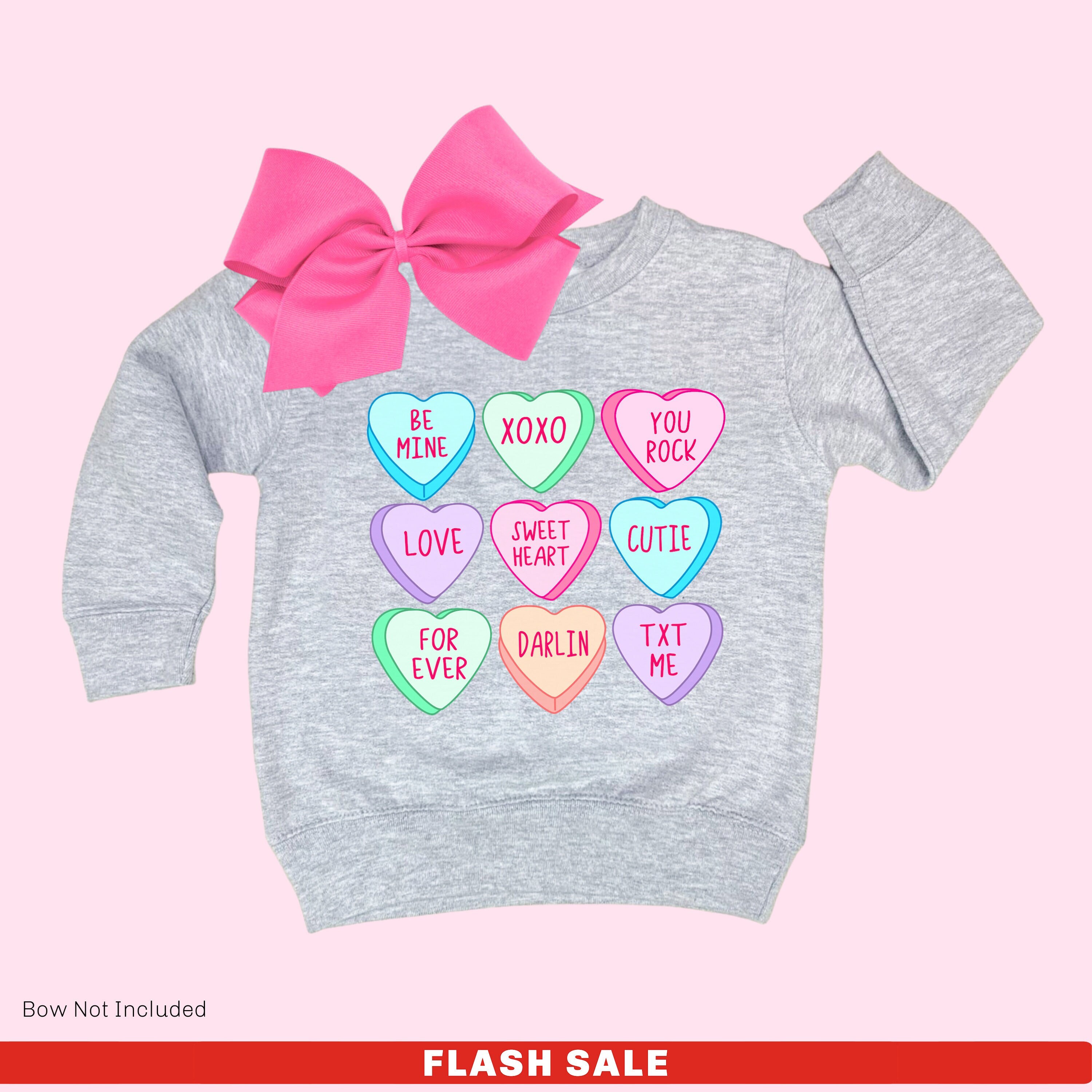 Candy Hearts Valentines Shirt Toddler Girl Valentines Sweatshirt Kids Valentines Day Tshirt Little Valentines Day Gift for Girls Etsy Canada
